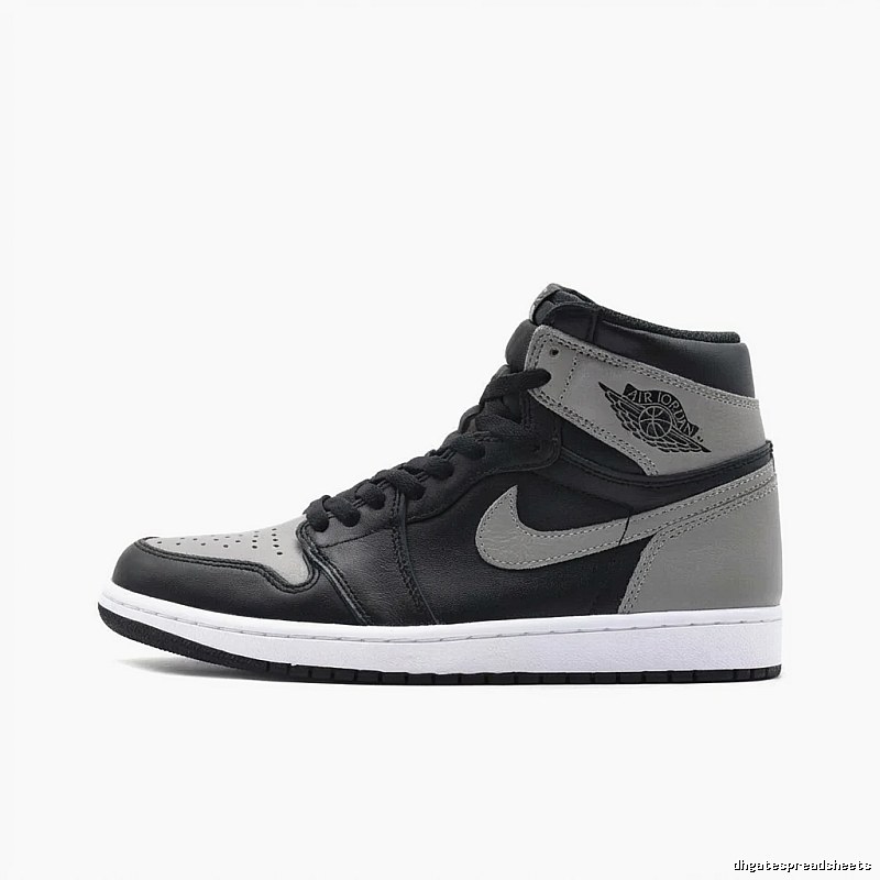Jordan AJ1 High Top Black and Grey Trendy Shoes