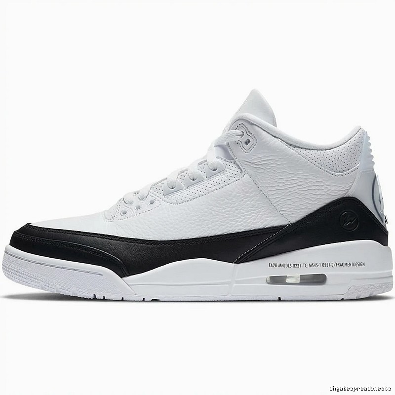 Jordan AJ3 Black and White Retro Sports Shoes