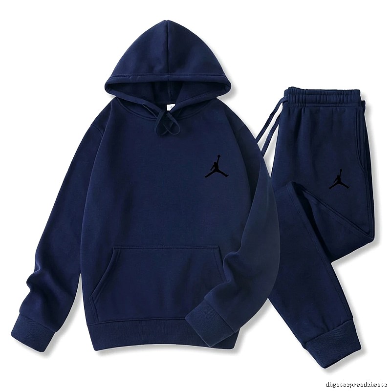 Jordan sporty style navy blue suit