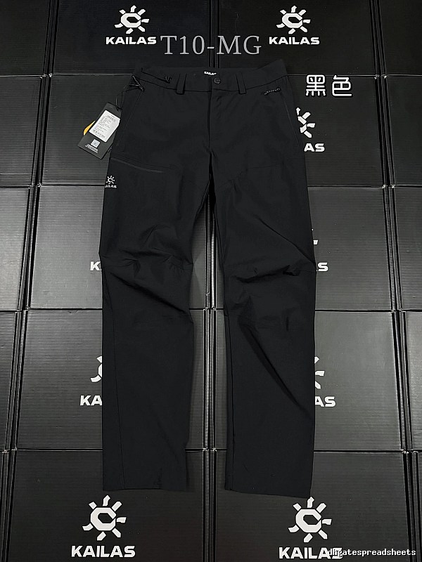 KAILAS Technical Hiking Pants in Black - performance logo