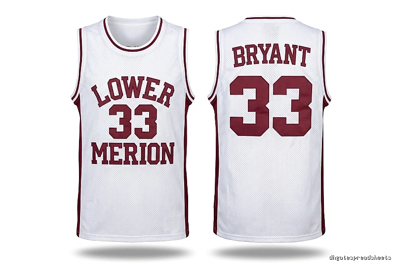 Kobe retro-style white basketball uniform