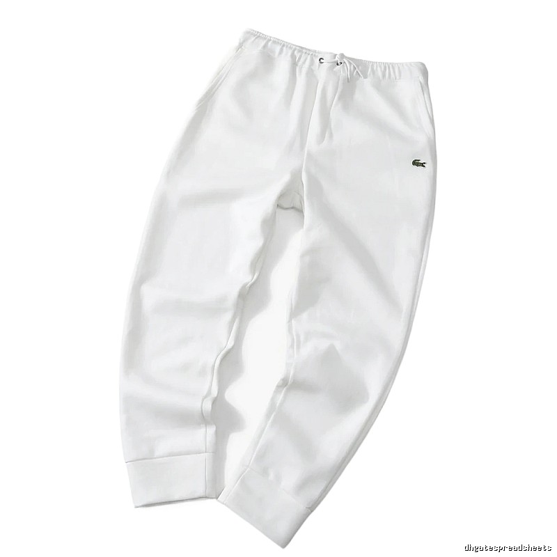 Lacoste casual style white sweatpants