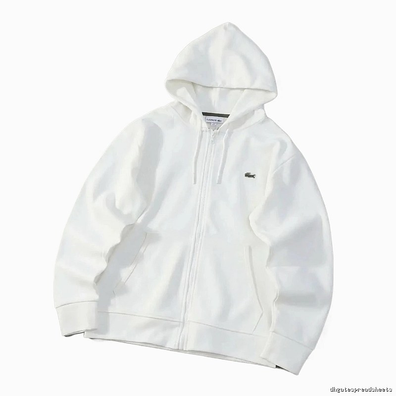 Lacoste simple-style white hoodie