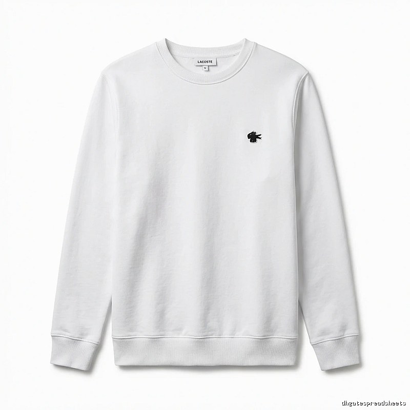 Lacoste simple style white sweatshirt