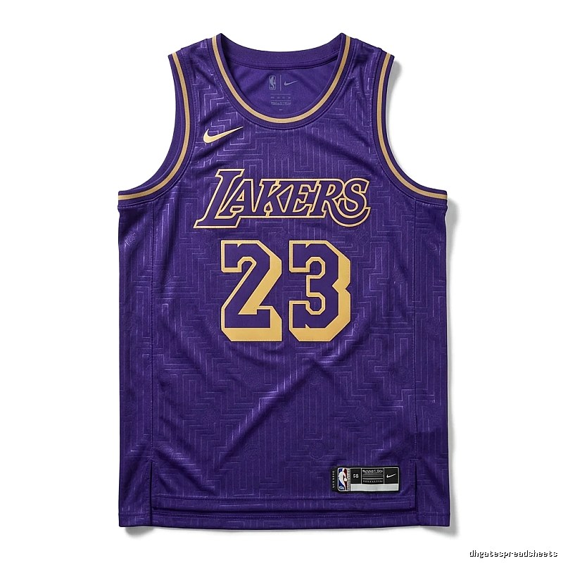 LBJ Lakers retro purple jersey