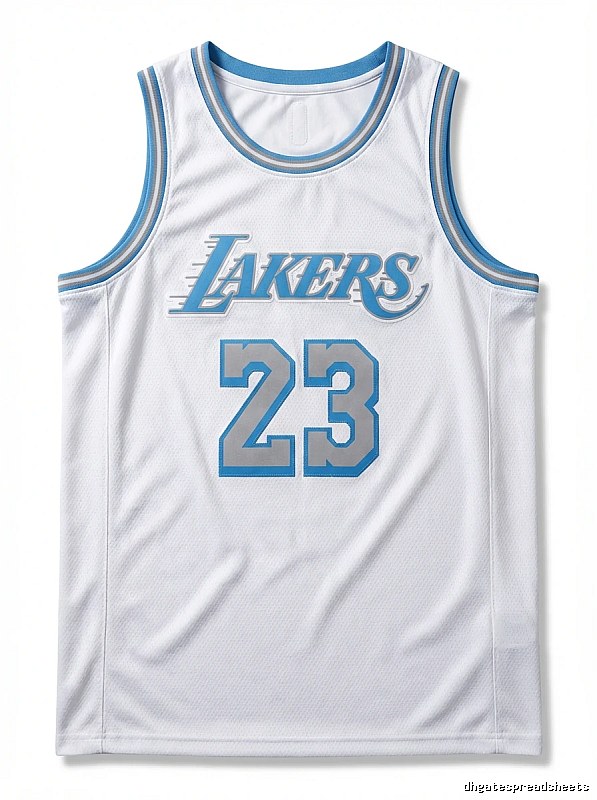 LBJ Lakers retro white jersey