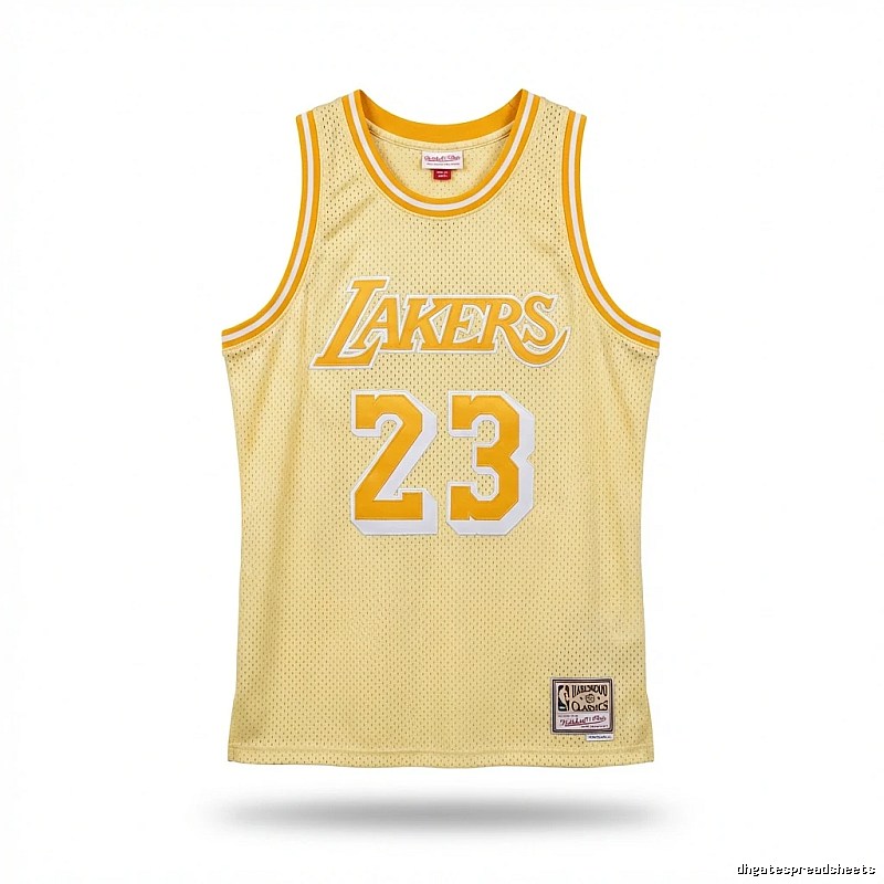 LBJ Lakers retro yellow jersey