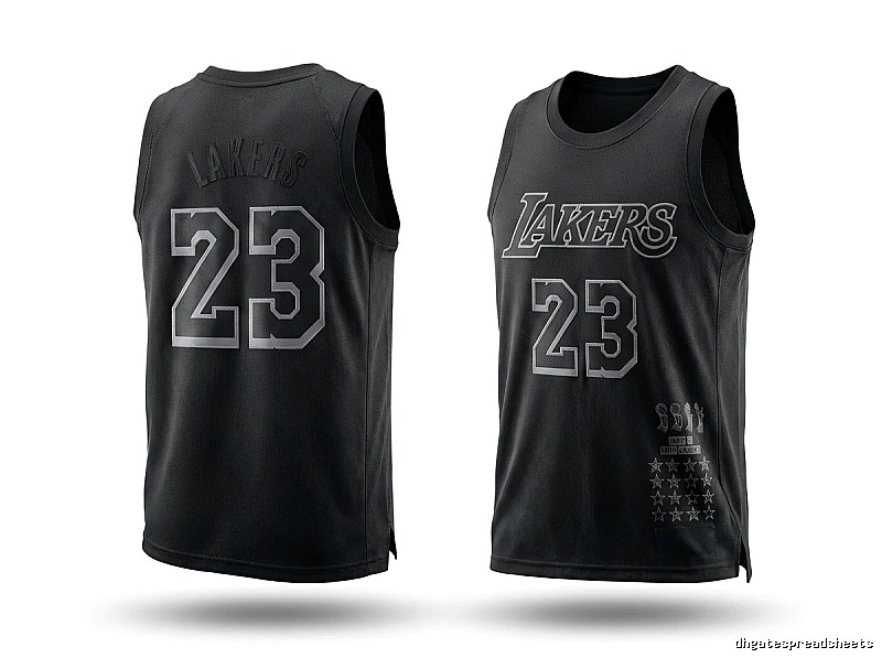 LBJ Lakers style black vest