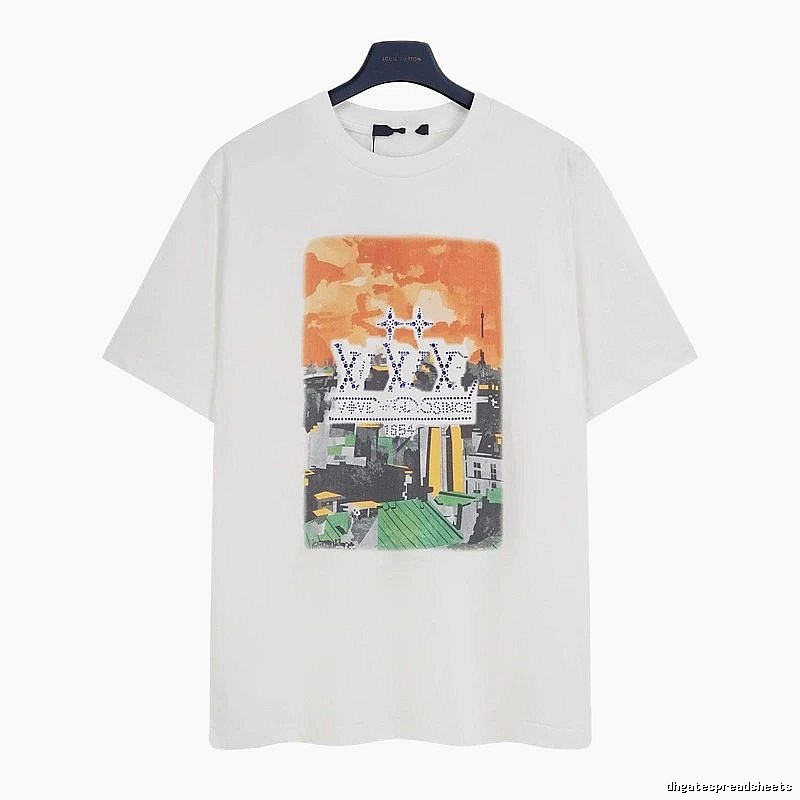 Louis Vuitton City Print Trendy & Cool White T-Shirt