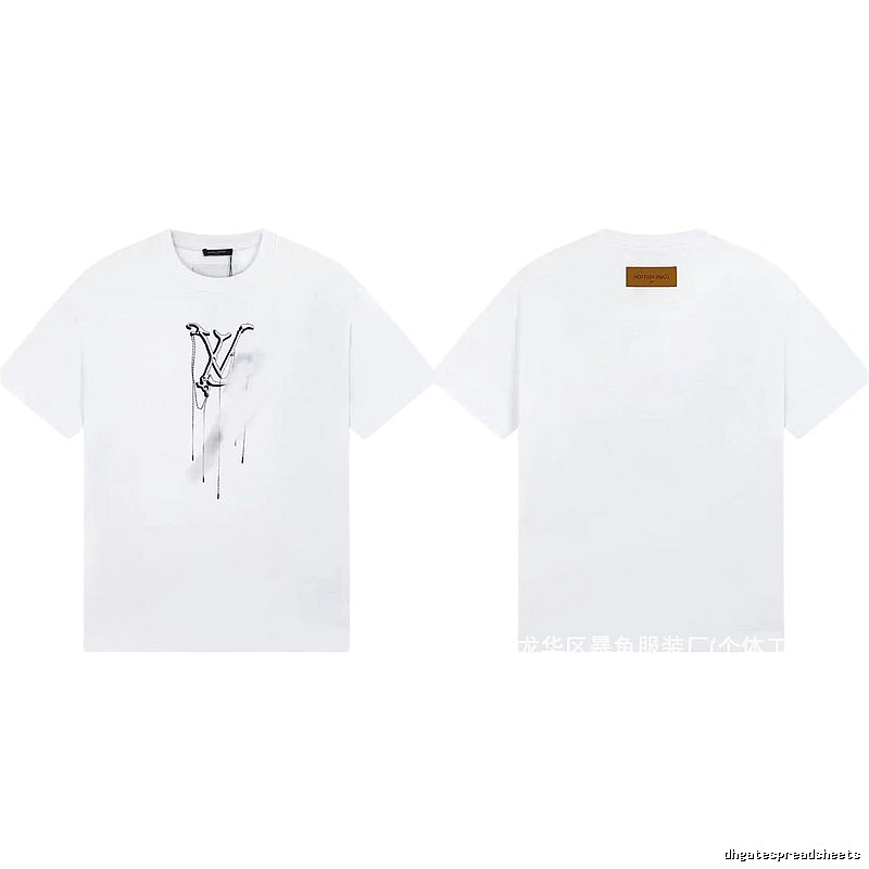 Louis Vuitton Graffiti Trend Style White Short-sleeve T-shirt