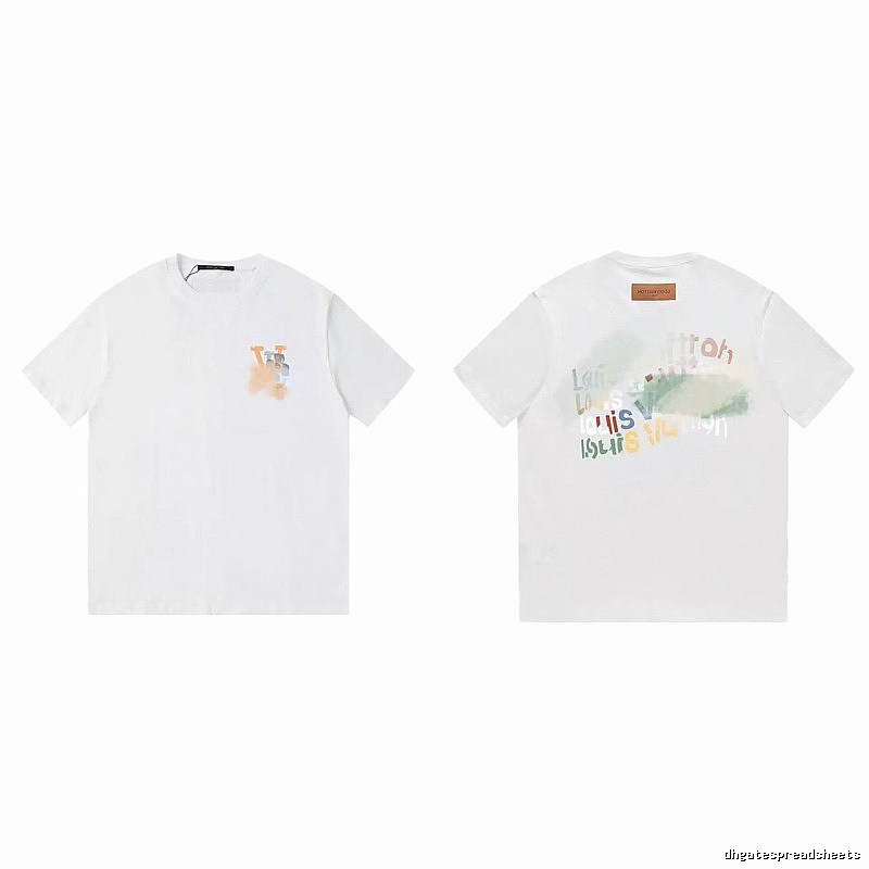 Louis Vuitton Letter Print Trendy Style White T-Shirt