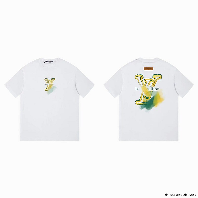 Louis Vuitton LV Printed Casual Style White T-Shirt