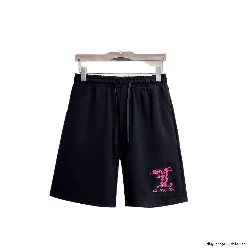 Louis Vuitton Trendy Cool Black Printed Casual Shorts