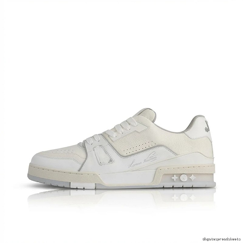 Louis Vuitton white trendy sports shoes