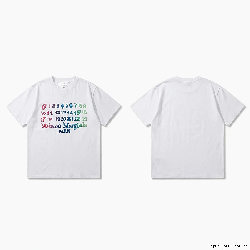 Maison Margiela digital-style white T-shirt
