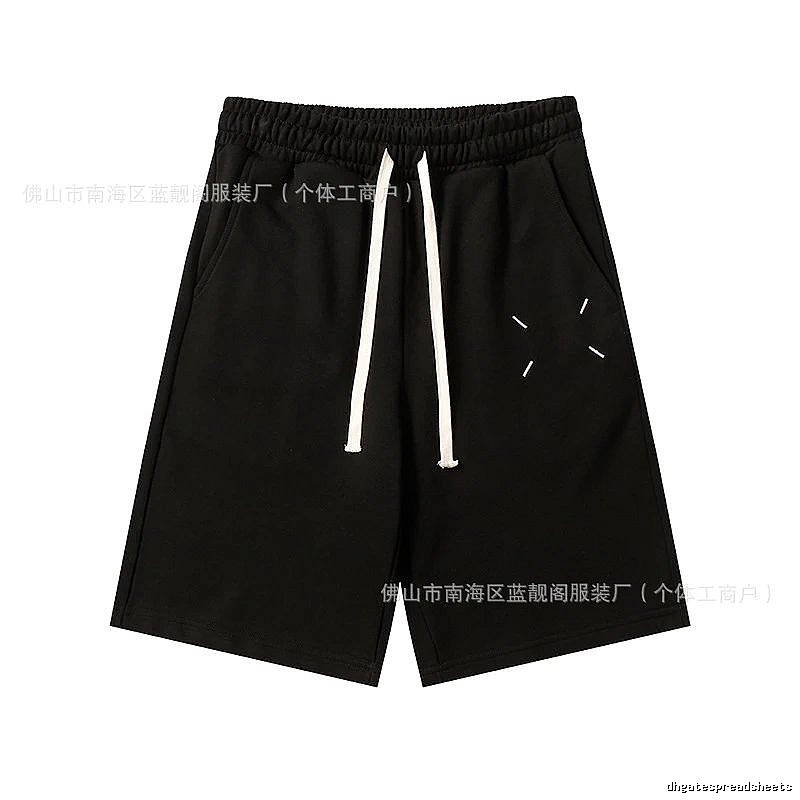 Maison Margiela minimalist style black shorts