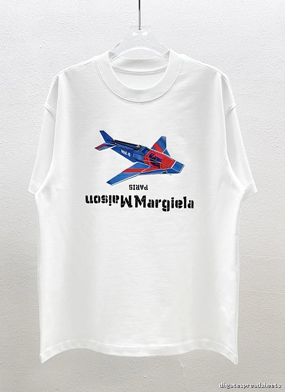 Maison Margiela MM6 Fighter Jet Print White T-Shirt