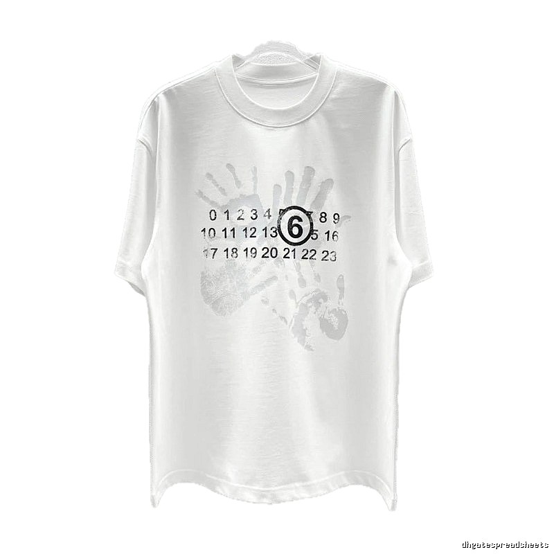 Maison Margiela MM6 Street Style White T-Shirt