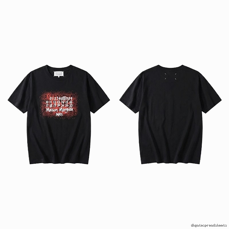 Maison Margiela Printed Style Black T-shirt
