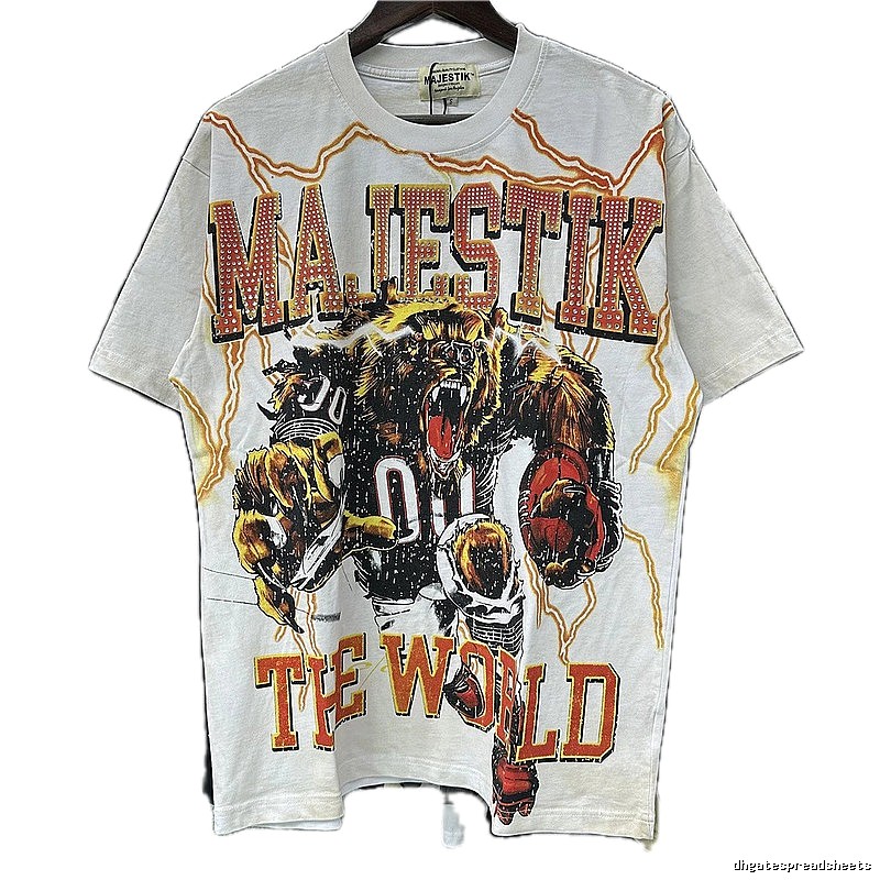 MAJESTIK Grizzly American Vintage White T-Shirt