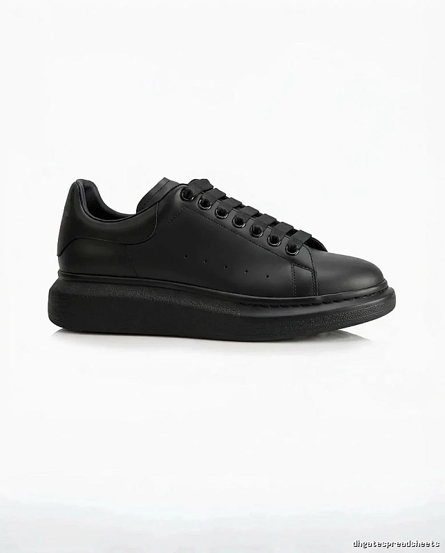 McQueen Thick-soled Casual Style Black Shoes