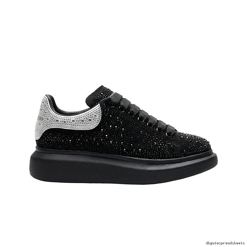 McQueen Thick-soled Trendy and Cool Black Shoes