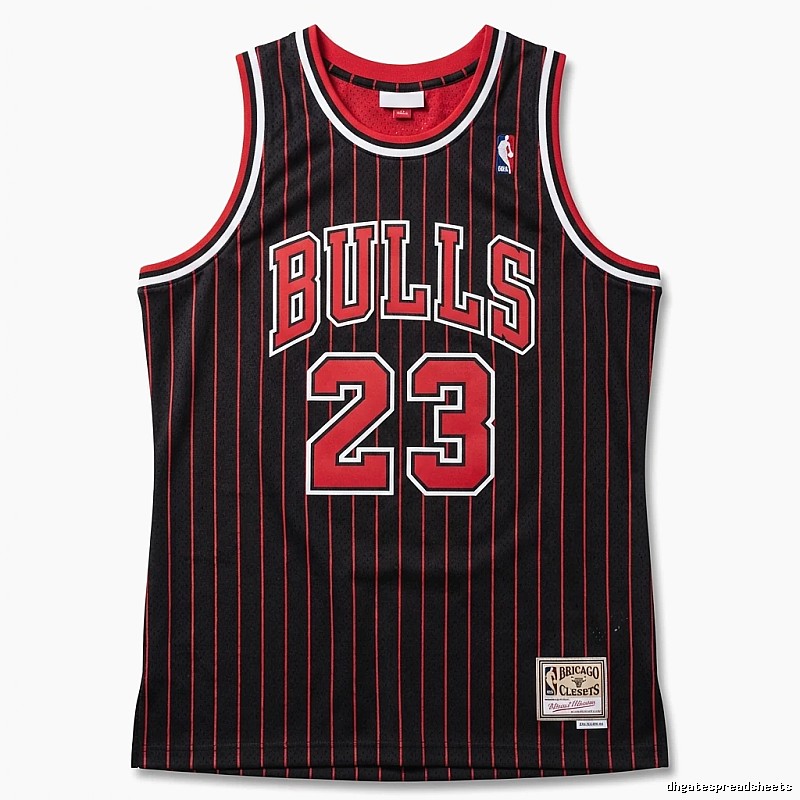 Michael Jordan striped jersey