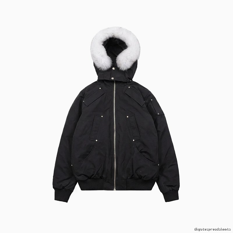 Michael Kors black utility-style down jacket