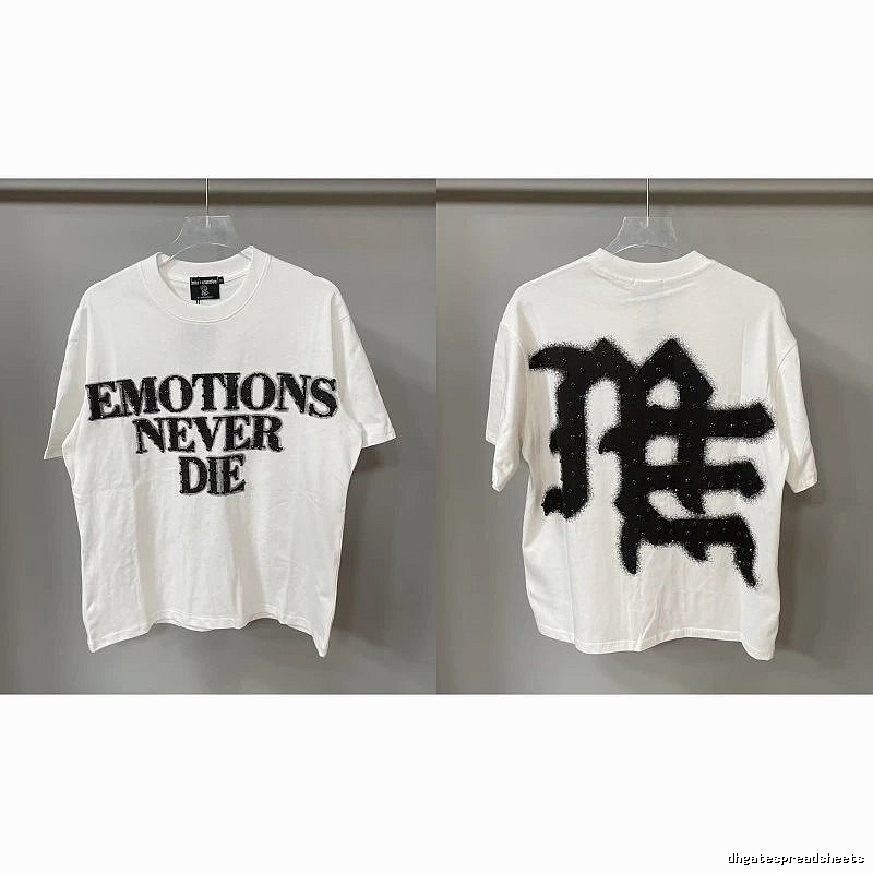 Mixed Emotion Graffiti Street Style White T-Shirt
