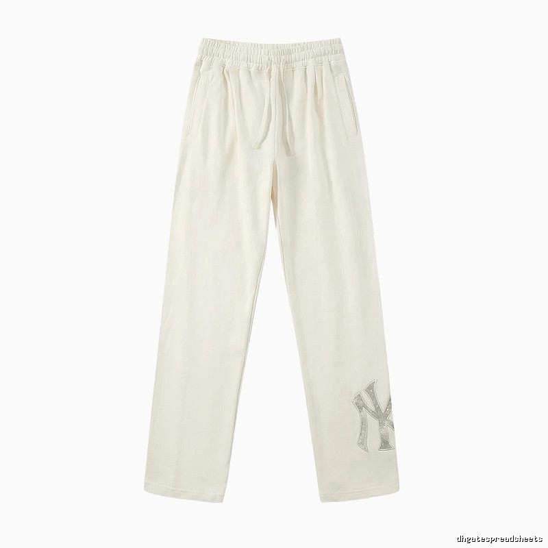 MLB casual style white long trousers