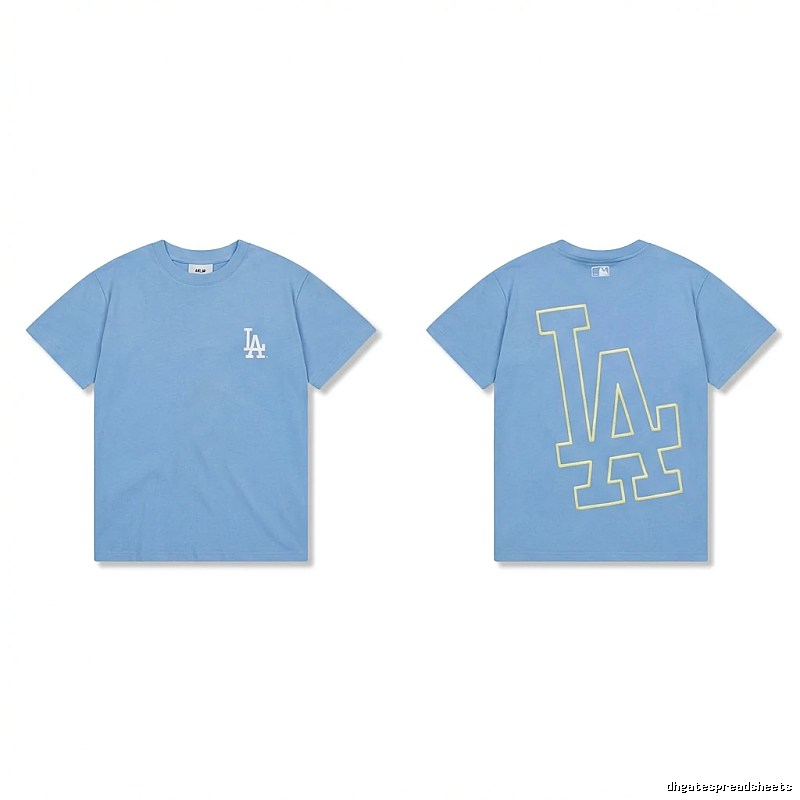 MLB LA Series Simple Style Blue T-shirt