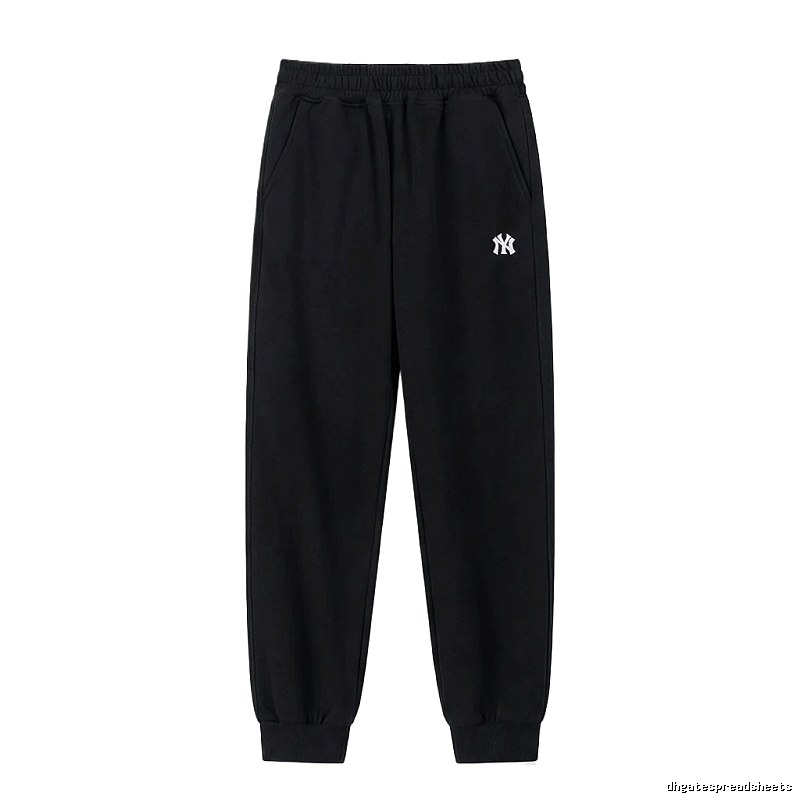MLB large logo casual style black pants
