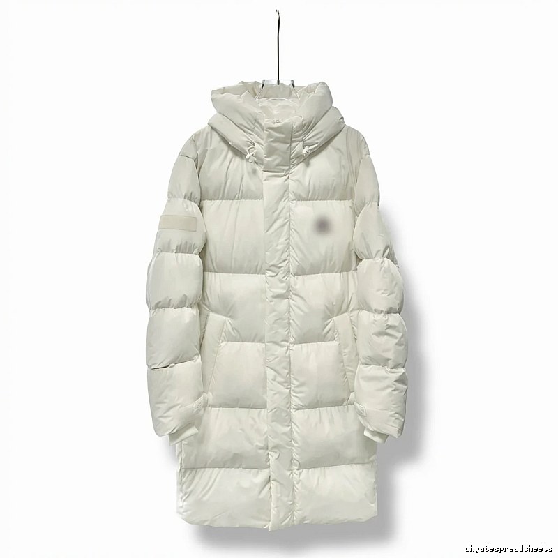 MLB long simple style off-white down jacket