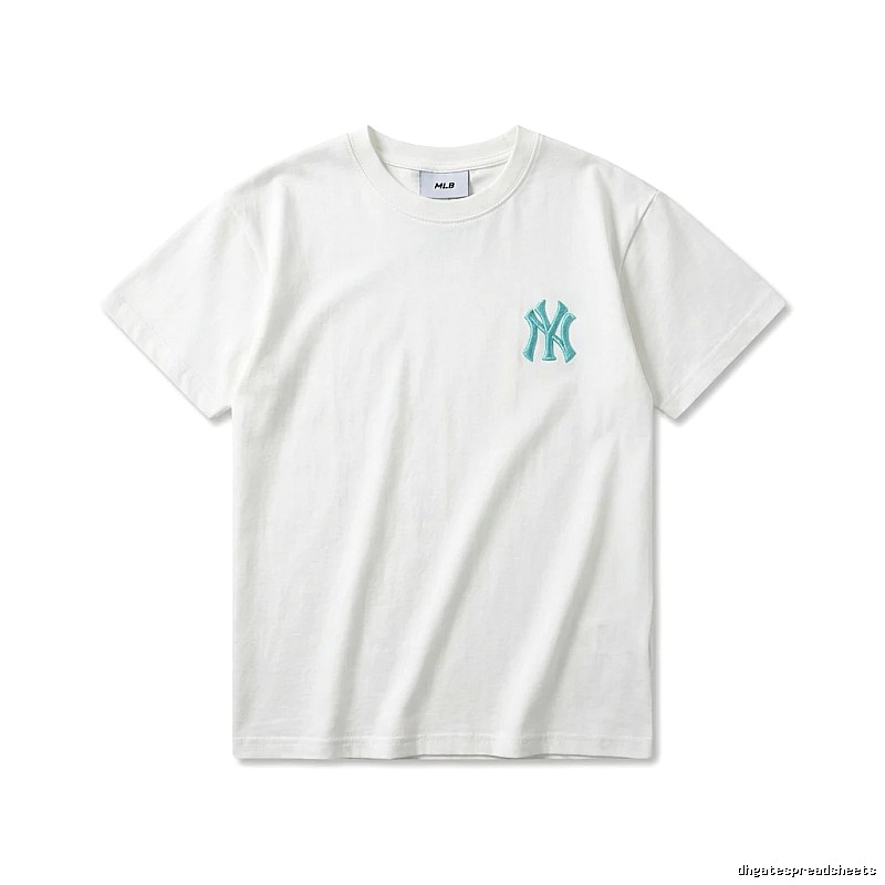 MLB NY Series Simple Style White T-shirt