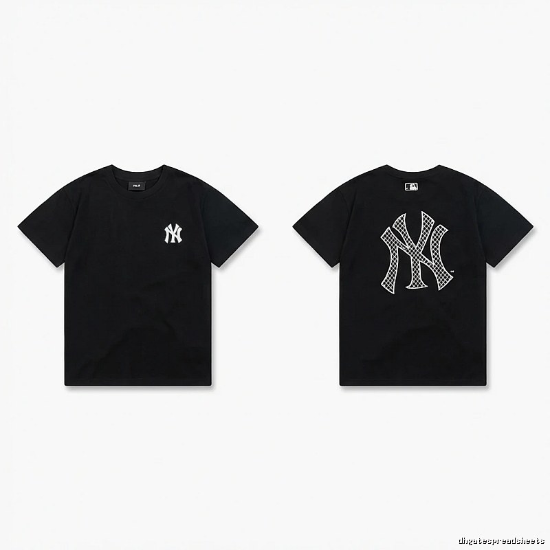 MLB NY Series Trendy and Cool Style Black T-shirt