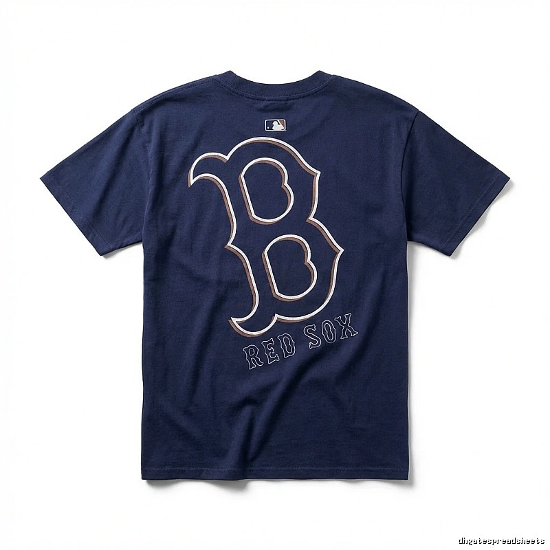 MLB Red Sox Dark Blue T-shirt