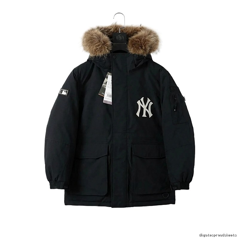 MLB workwear style black down jacket