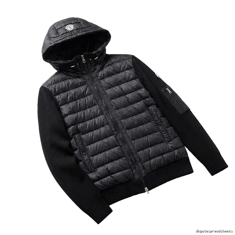 Moncler black casual style down jacket