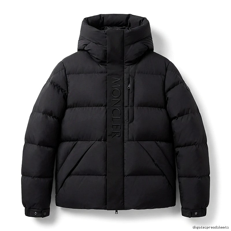 Moncler black minimalist style down jacket