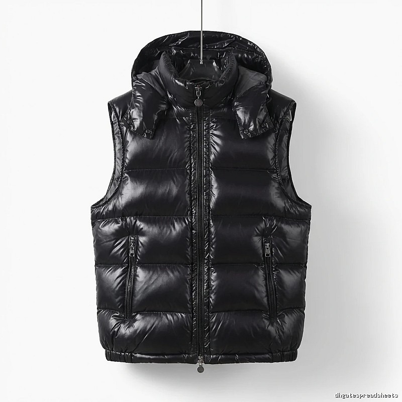 Moncler black stylish down vest