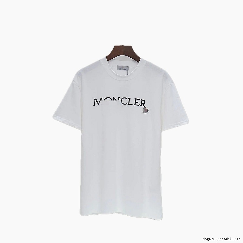 Moncler Classic Collection Minimalist Style White Short-sleeve T-shirt
