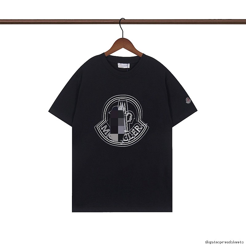 Moncler Classic Logo Casual Black Short-sleeve T-shirt