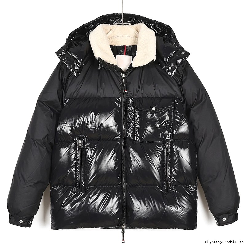Moncler Glossy and Trendy Black Down Jacket