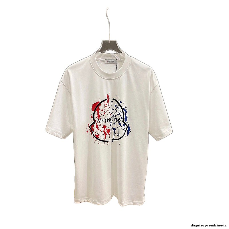 Moncler graffiti-style white T-shirt