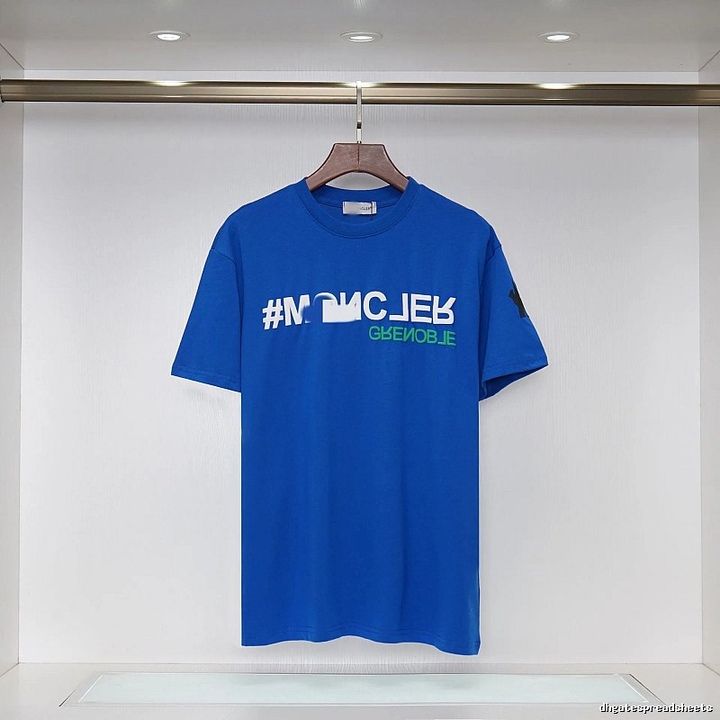 Moncler Grenoble Street Style Blue Short-sleeve T-shirt
