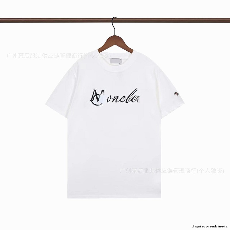 Moncler Letter Print Casual White T-Shirt