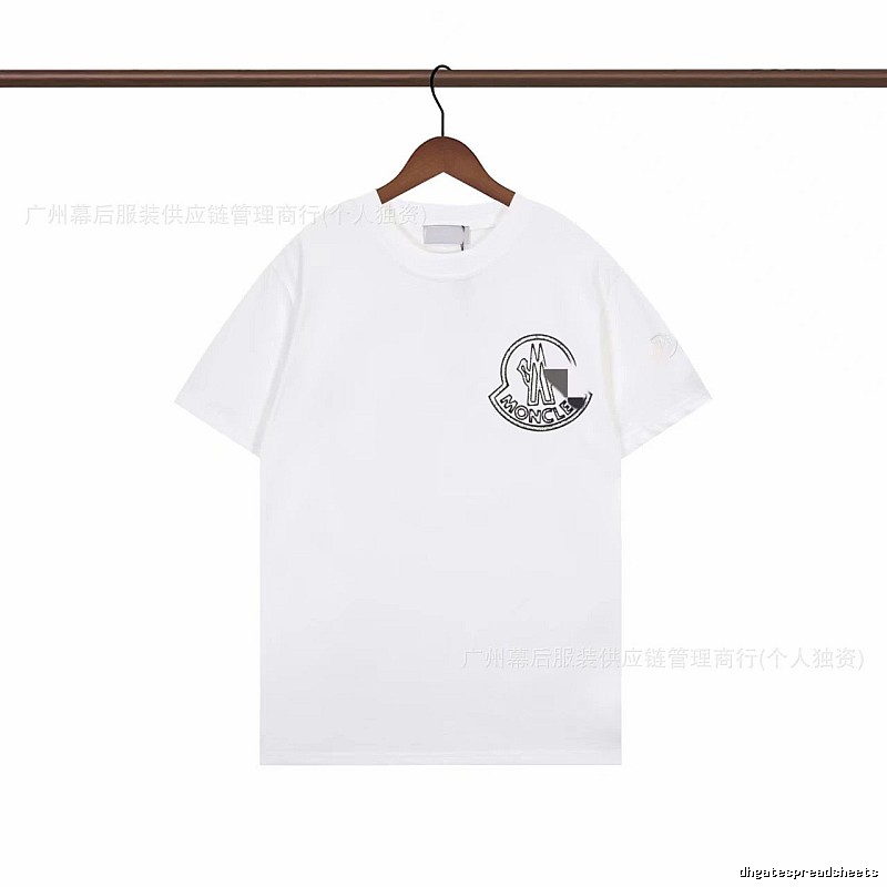 Moncler Logo Casual Style White Short-sleeve T-shirt