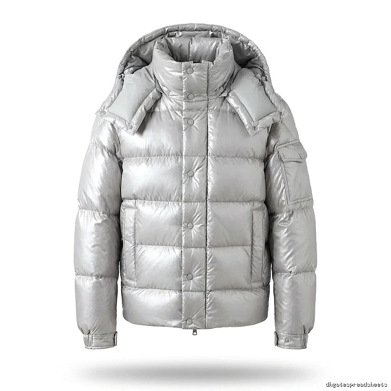 Moncler Silver Shiny Trendy and Cool Down Jacket