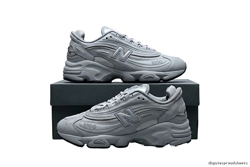 New Balance 1000 series silver-gray sports shoes