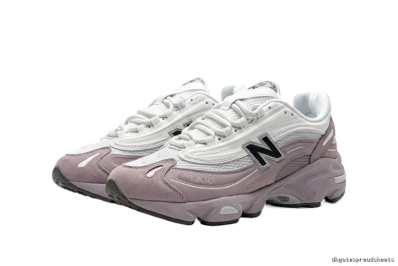 New Balance 1906 retro style pink and white shoes
